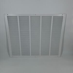 HOWEALL 25x20 Steel Return Air Filter Grille White HVAC Vent Cover 1" Filter